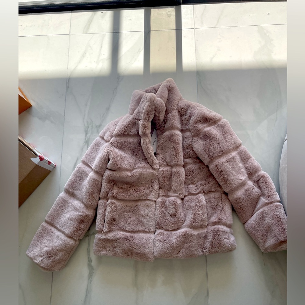 NWT Pink Fluffy Fleece Jacket